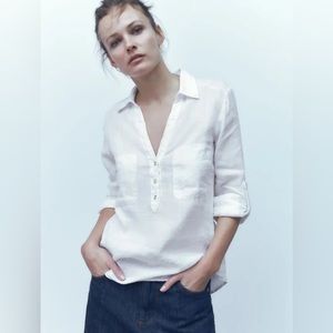 Zara linen shirt